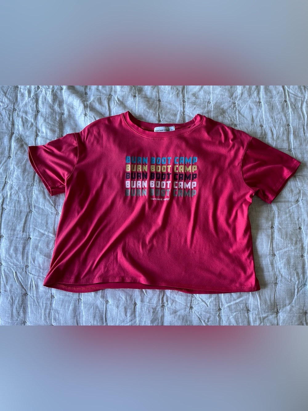 Burn Boot Camp Pink Short-Sleeve Graphic Tee - XS